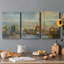City Skyline - Toile tendue avec châssis de qualité supérieure - Prêt à être accroché-202362661
