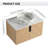 30" Wall Mounted Single Bathroom Vanity with Ceramic Sink-1227880771