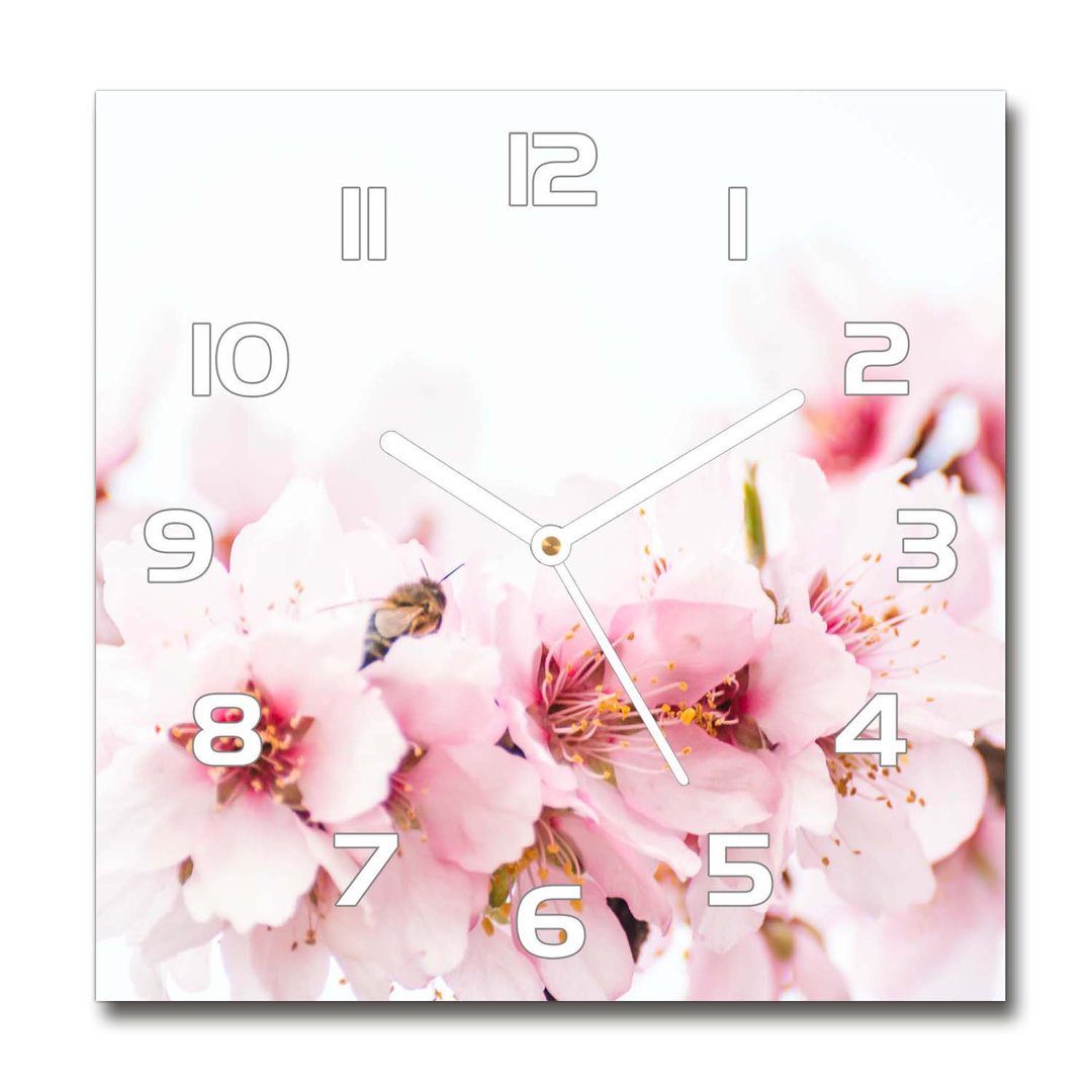 Analoge Wanduhr Jollie Cherry Blossoms 60 cm Geräuschlos