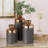 Ceramic Decorative Vase with Copper Like Tops Set-20565016