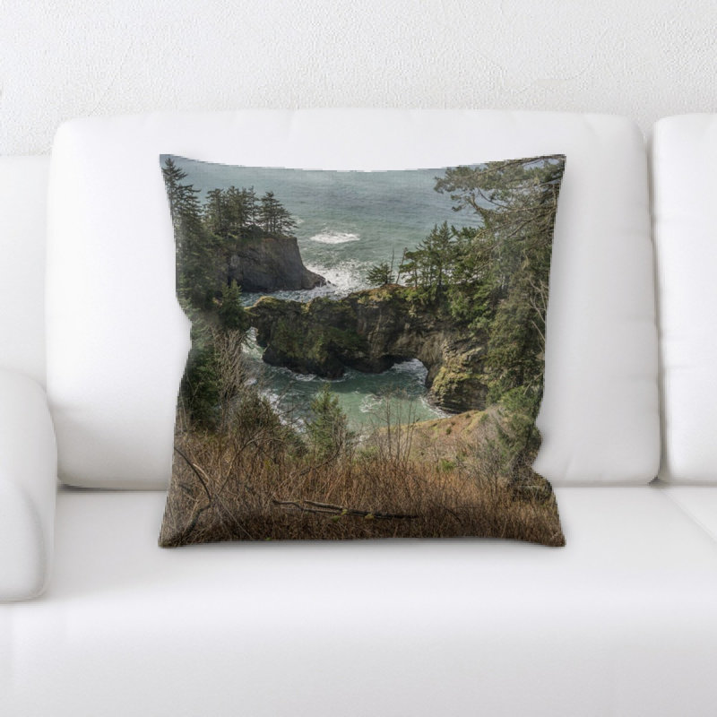Microsuede Reversible Throw Pillow