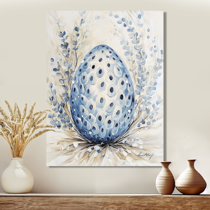 «Aqua Dragon Egg I - Dragons», impression murale moderne, H 20 po x l 12 po