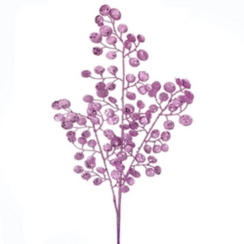 29'' Faux Berries Branch, Purple