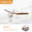 AuraVista 52" Modern 3-Blade Ceiling Fan with Light Kit & Remote Control – Flush Mount for Sleek, Space-Saving Design-123818174-123818172
