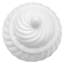 24" Antique White Swirling Ridges Temple Jar