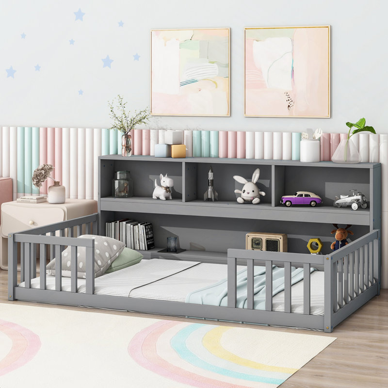 Jiah Yes Bed, Twin, Gray