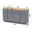 Base de meuble-lavabo simple 63 po seulement-98638094