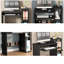 A simple and practical computer desk with optimized space,Black-273677233