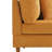 Seemab Upholstered Orange Corduroy Armchair with Pillow Back, One Arm Single Chair Module Part For Sectional Sofa-1038438107