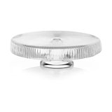 Ishtar Scalloped Footed Plate Cm. 33 Clear