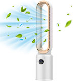 38” Bladeless Tower Fan With Remote, Air Circulator Cooling Fan For Indoor Use, 24 Speeds Settings, 12 Timer, Quiet Oscillating Fan For Home Bedroom Office