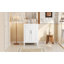 Meuble-lavabo 24 po avec lavabo supérieur, armoire de rangement moderne avec 2 portes à fermeture douce et tablette réglable, structure en bois massif-123654680-123654679