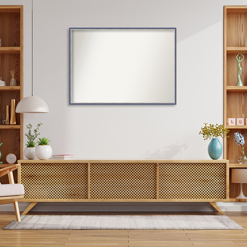 Miroir mural Earsie, Bleu, Rectangle, 28,25 po x 39,25 po