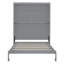 Grand lit escamotable mural avec tablettes, gris-1875758155