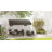 Outsunny 10' x 10' Steel Outdoor Pergola Gazebo, Patio Canopy with Weather-Resistant Fabric and Drainage Holes for Backyard, Deck, Garden, Cream White-134533236-49417556