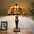 Halona Tiffany Table Lamp Stained Glass Tulips LED Bulbs Included Pull Chain Switches 16"W*16"D*24"H-597250240