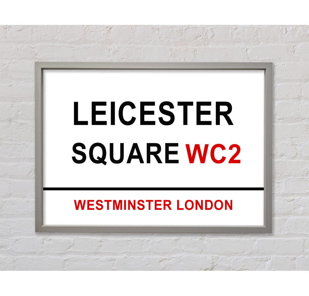 Leicester Square Schilder Gerahmter Druck