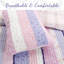 Ensemble de courtepointe réversible rose / mauve-1878053888