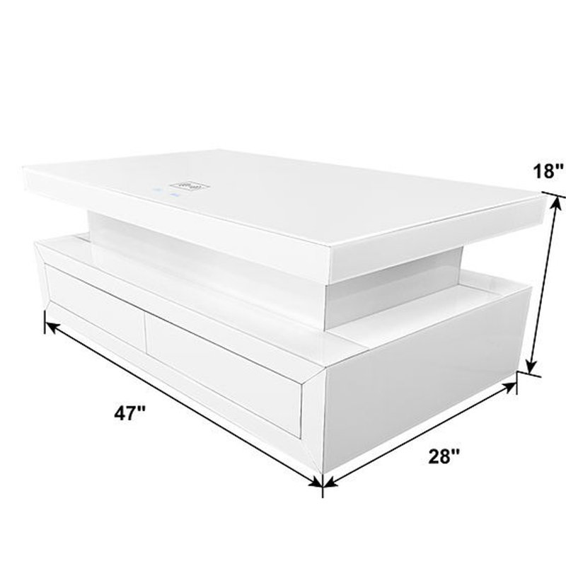 Table basse blanche A-CT03 ALMA, Blanc