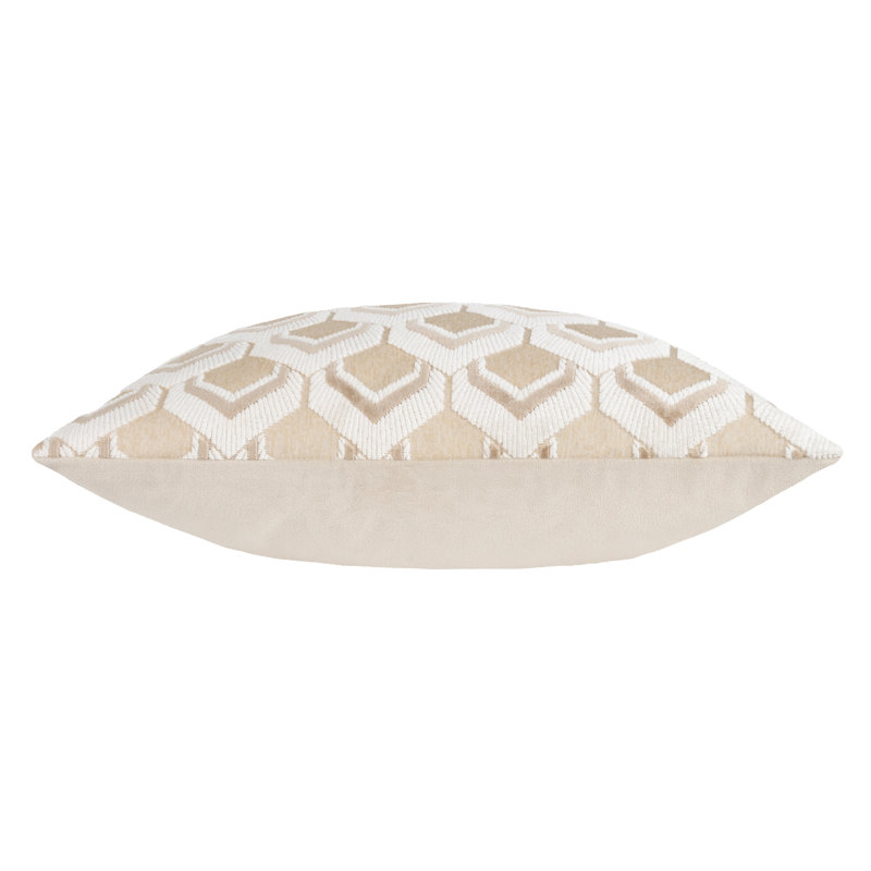 Ledbury Geometric Square Cushion, Warm Taupe