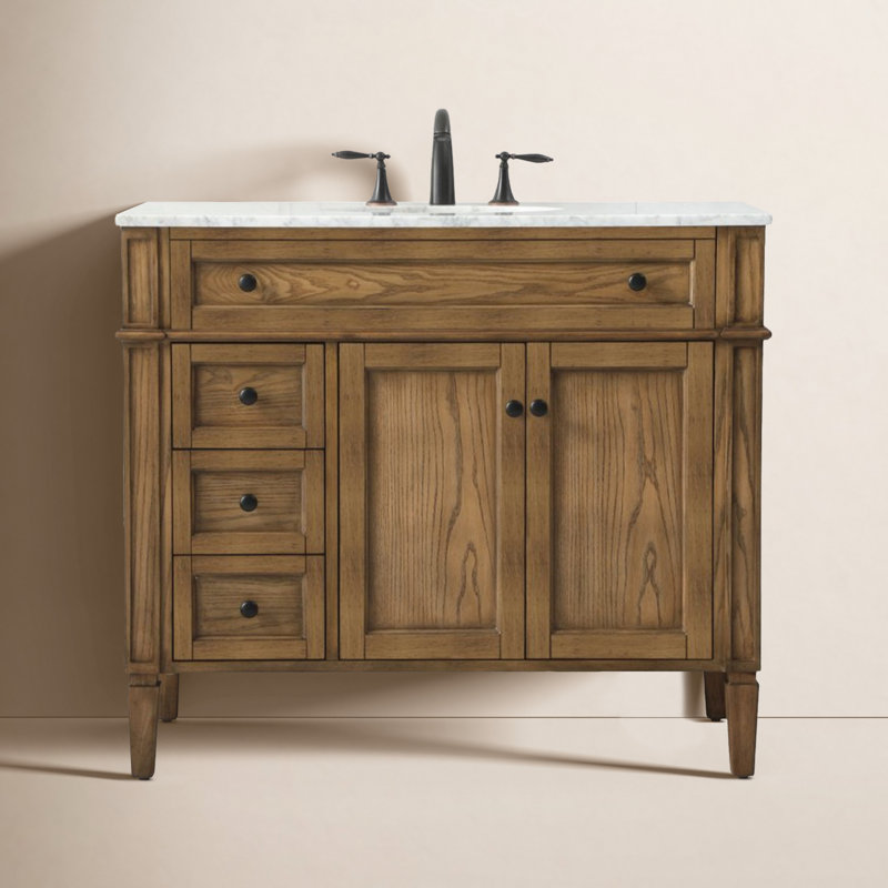 Rivers 40" Single Bathroom Vanity, Driftwood
