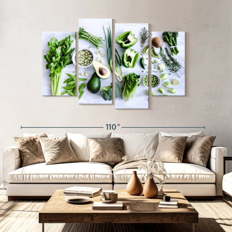 Yarlin Healthy Greens, 54" H x 84" W