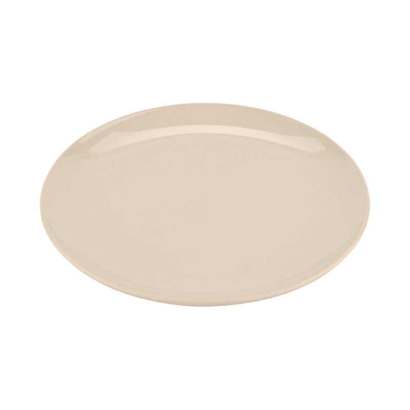 Assiettes plates rondes en mélamine GET BAM-16102, brun clair (ensemble de 12)
