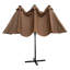 Parasol de marché éclairé 13 pi avec base-60568224