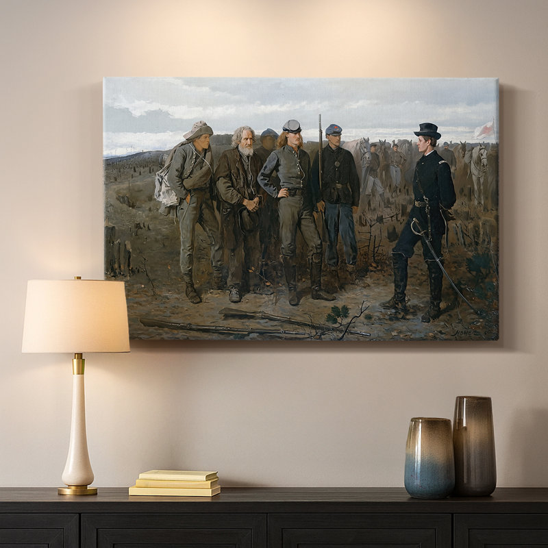 Prisoners from the Front-Winslow Homer-Gallery, toile tendue-1866, 40 x 60