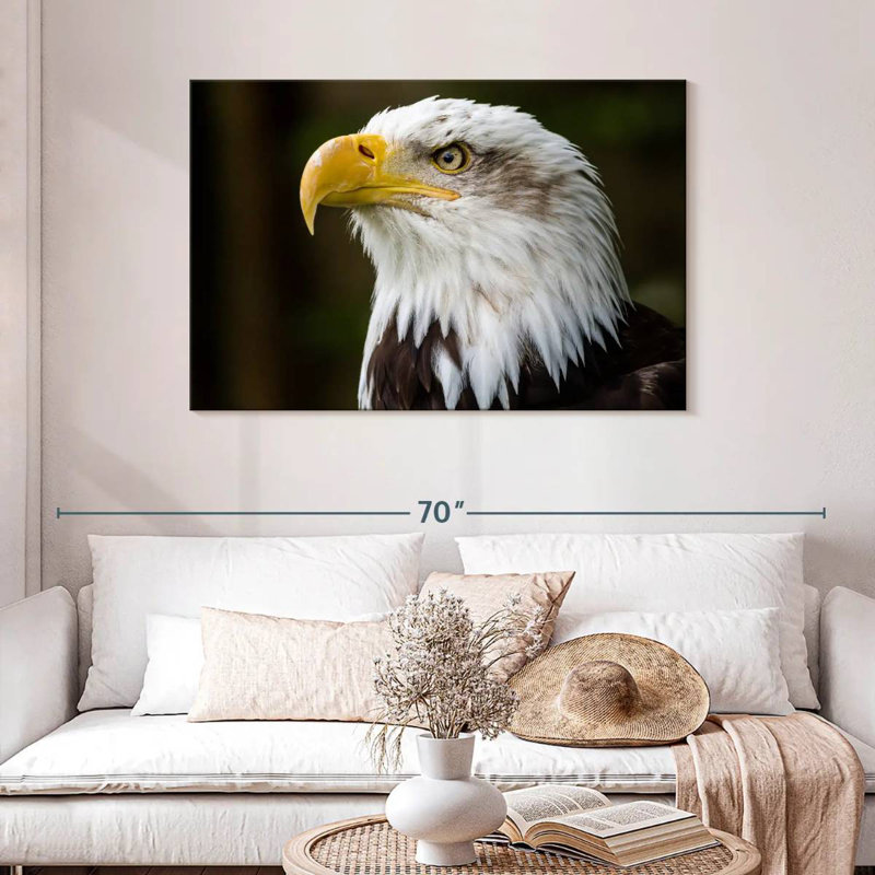 Fierce Bald Eagle, 30" H x 45" W