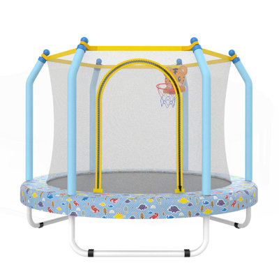 Versatile Kids Trampoline with Safety Features and Bouncing Fun