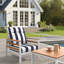Fauteuil club d'extérieur en métal avec coussin Sunbrella Townsend