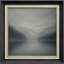 «Foggy Lake and Pine Forest Reflection Scene», reproduction d'art sur toile encadrée-498066968-498066973
