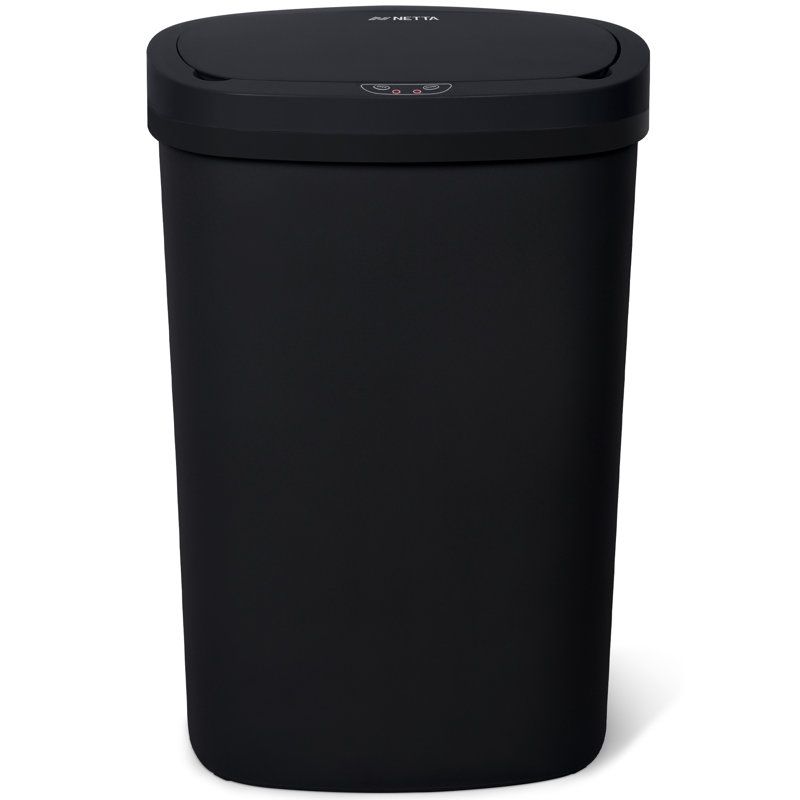 NETTA 50 Litre Motion Sensor Trash Can, Black