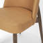 Bacco Slope Curved Back Tan Leather Dining Side Chair