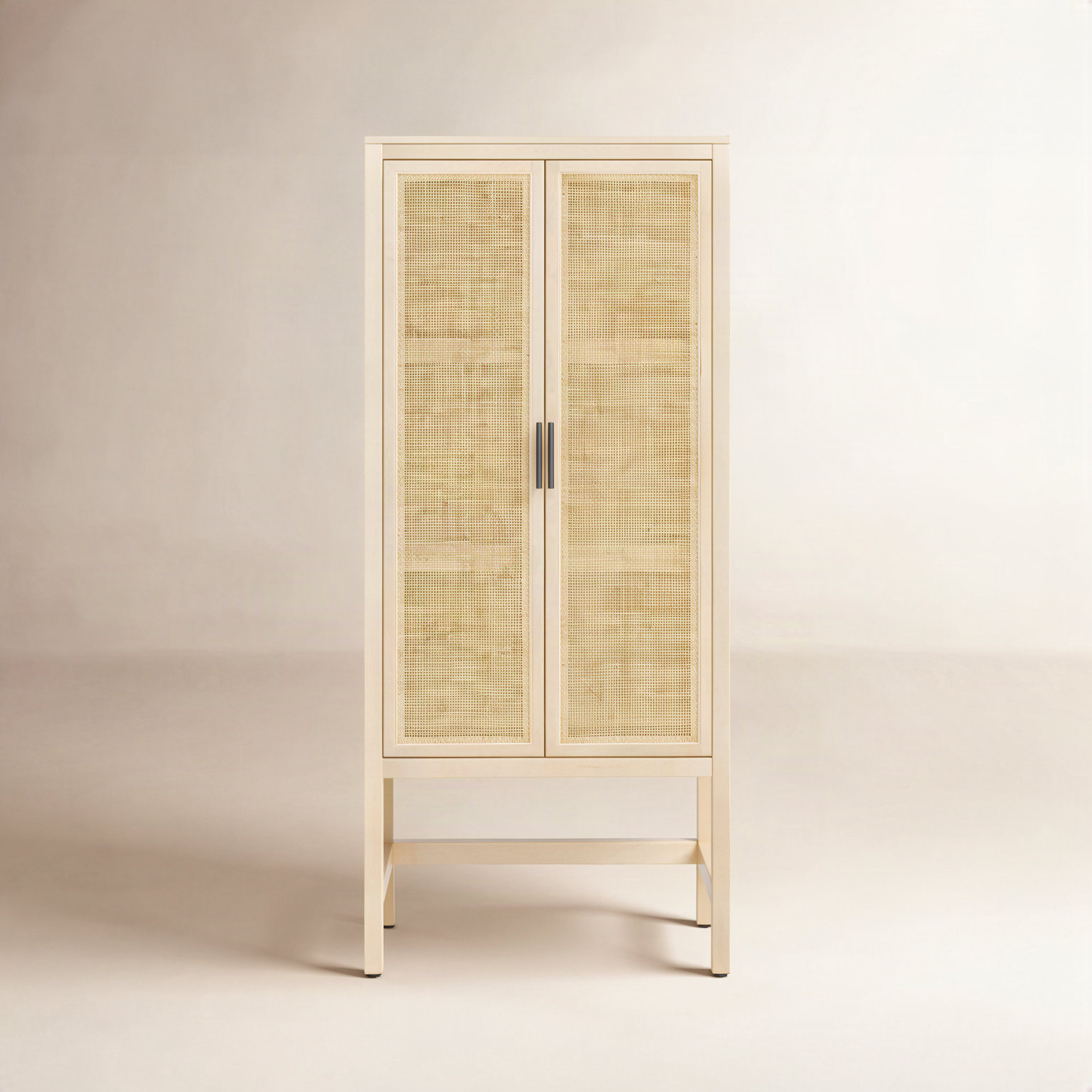 Boudreau Solid Wood Storage Cabinet, Natural Mango