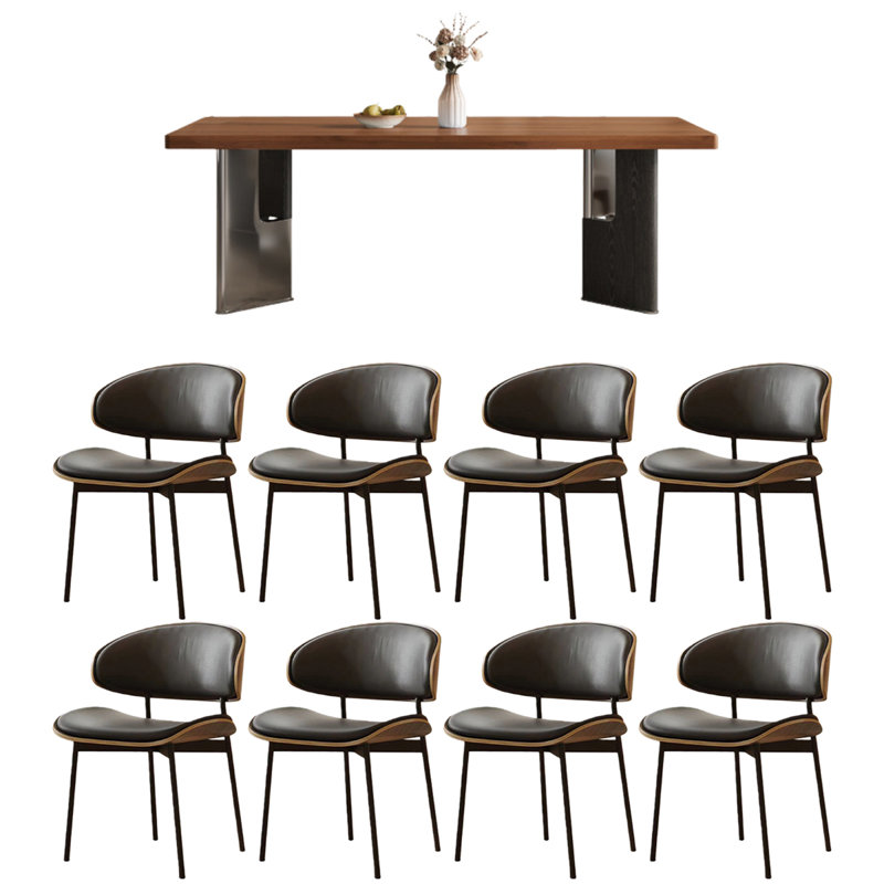 Medders, 9 pièces : table, 8 chaises, H 29,53 po x l 70,87 po x P 35,43 po