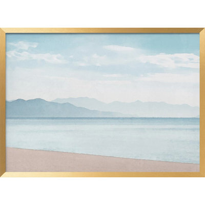 "Beach View" Framed Textured Wall Art