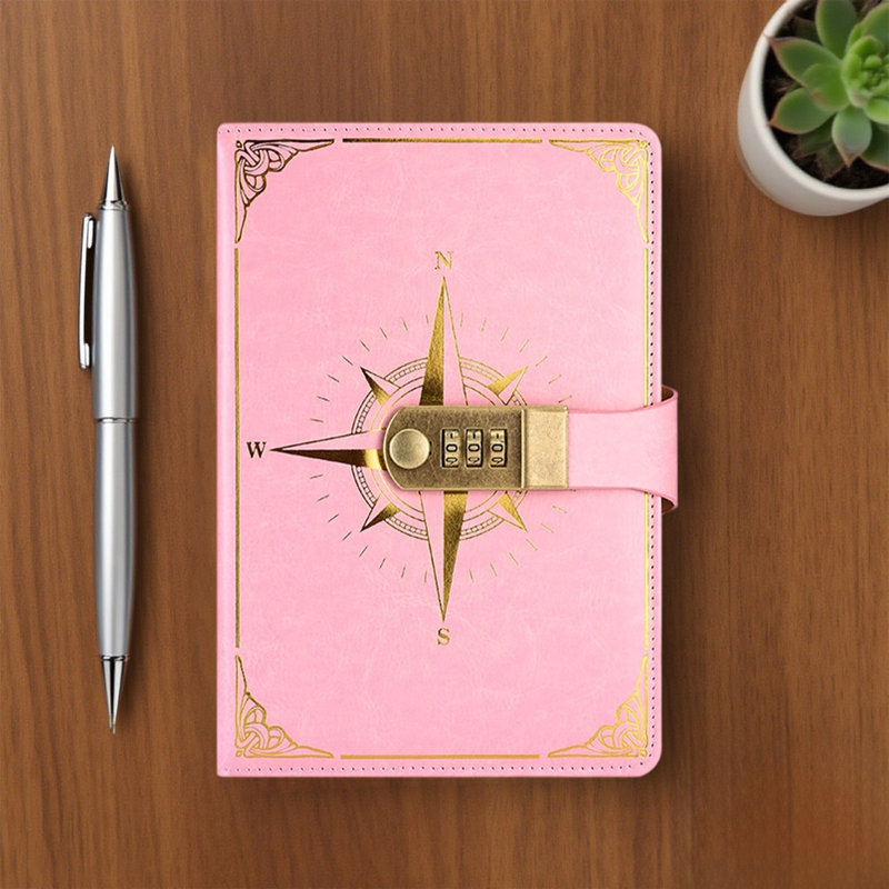 Carnet de mots de passe A5 Classic, Rose