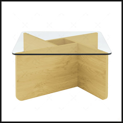 Table basse en verre 31,5 pouces