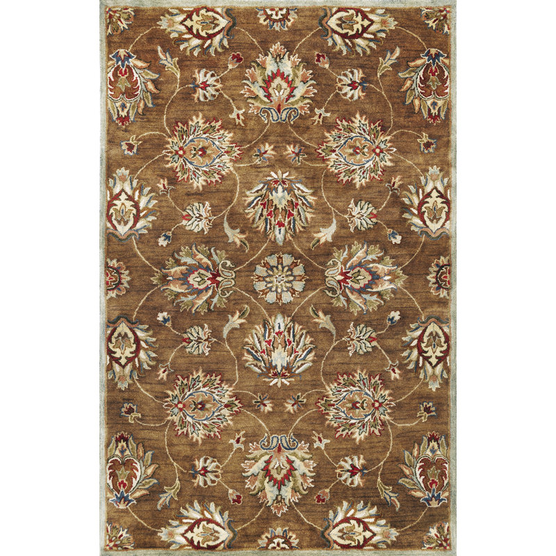 Blarwood Wool Floral Indoor Rug, Rectangle 3'3" x 5'3"