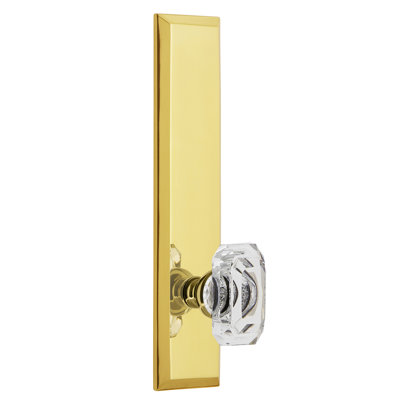 Poignée de porte en cristal transparent Grandeur Fifth Avenue