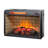 Infrared Quartz Heater Fireplace Insert - Woodlog Theme With Brick, 1500W Heat Output, 4 Flame Brightness Options, Protected Heating 26 Inch Edition Supply,