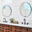 Miroir rond noir brossé Van Buren-675191306