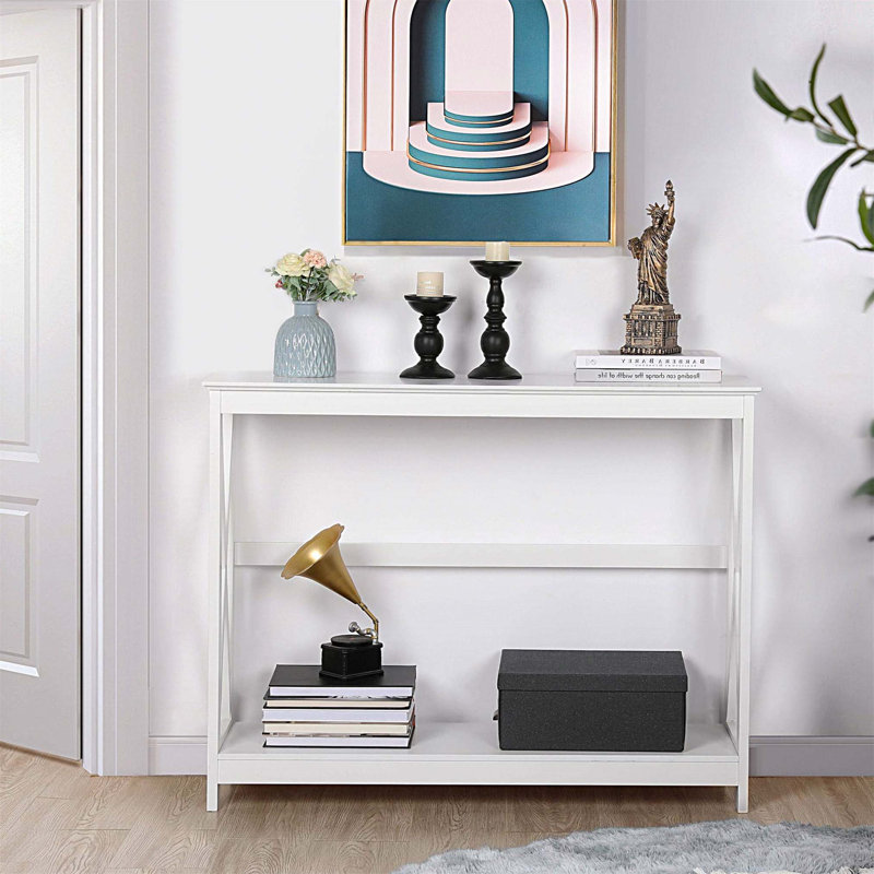 Annam 101cm Console Table, White