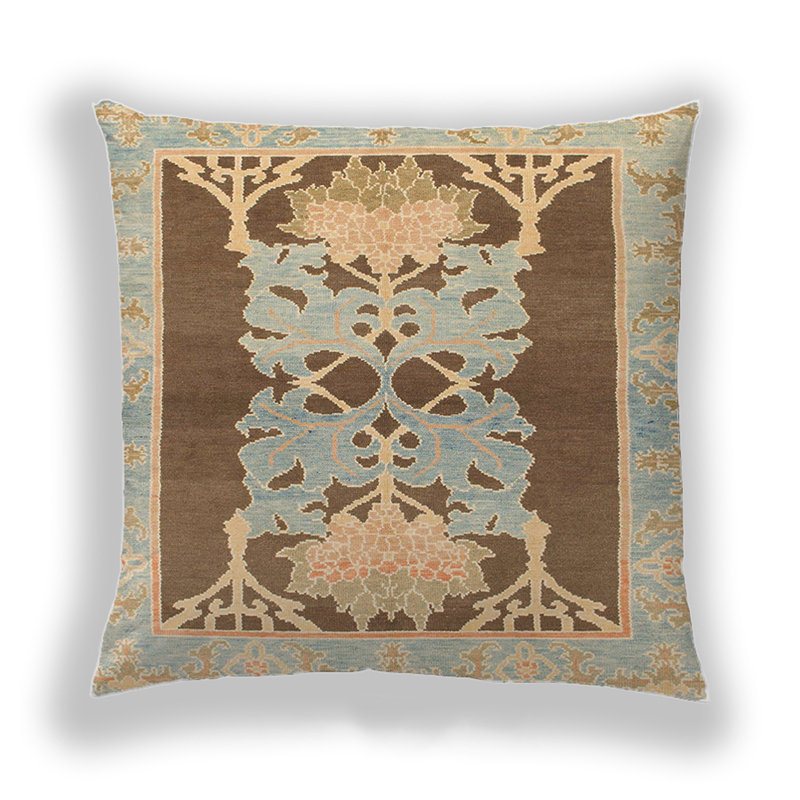 Coussin décoratif abstrait 1203, Microsuède