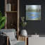 Art mural en métal luxueux «Canoeing On The Lake» par Deb Strain, 24 po x 24 po-114799235