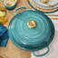 Le Creuset Signature Cast Iron Round Braiser, 5 Qt. - Blue Riviera-1735601516