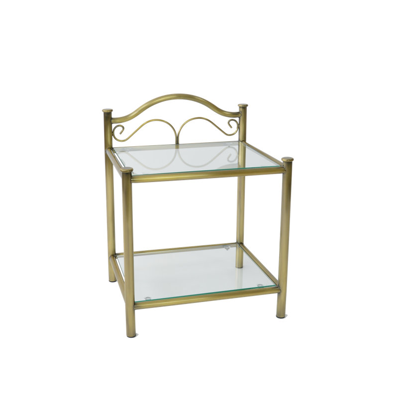 Marten Glass Top End Table