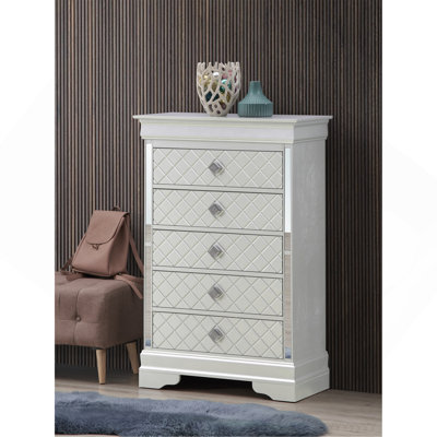 Verona  Chest , Silver Champagne